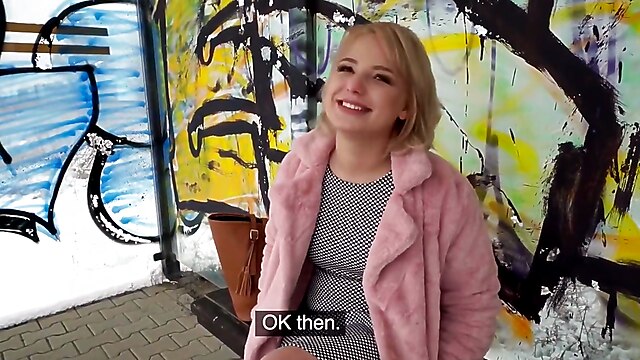 Natural and soft, amateur teen pick up, bus stop dick, czech short hair blonde, bus shorts